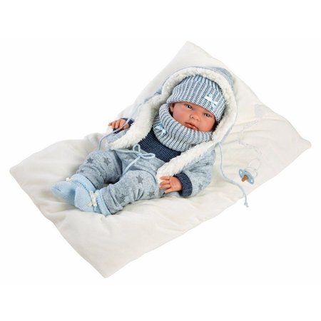 Llorens 73881 NEW BORN CHLAPEK - realistick bbika bbtko s celovinylovm telom